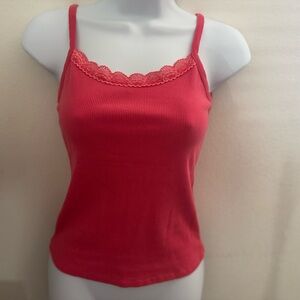 Active USA Pink Sleeveless Fitted Camisole